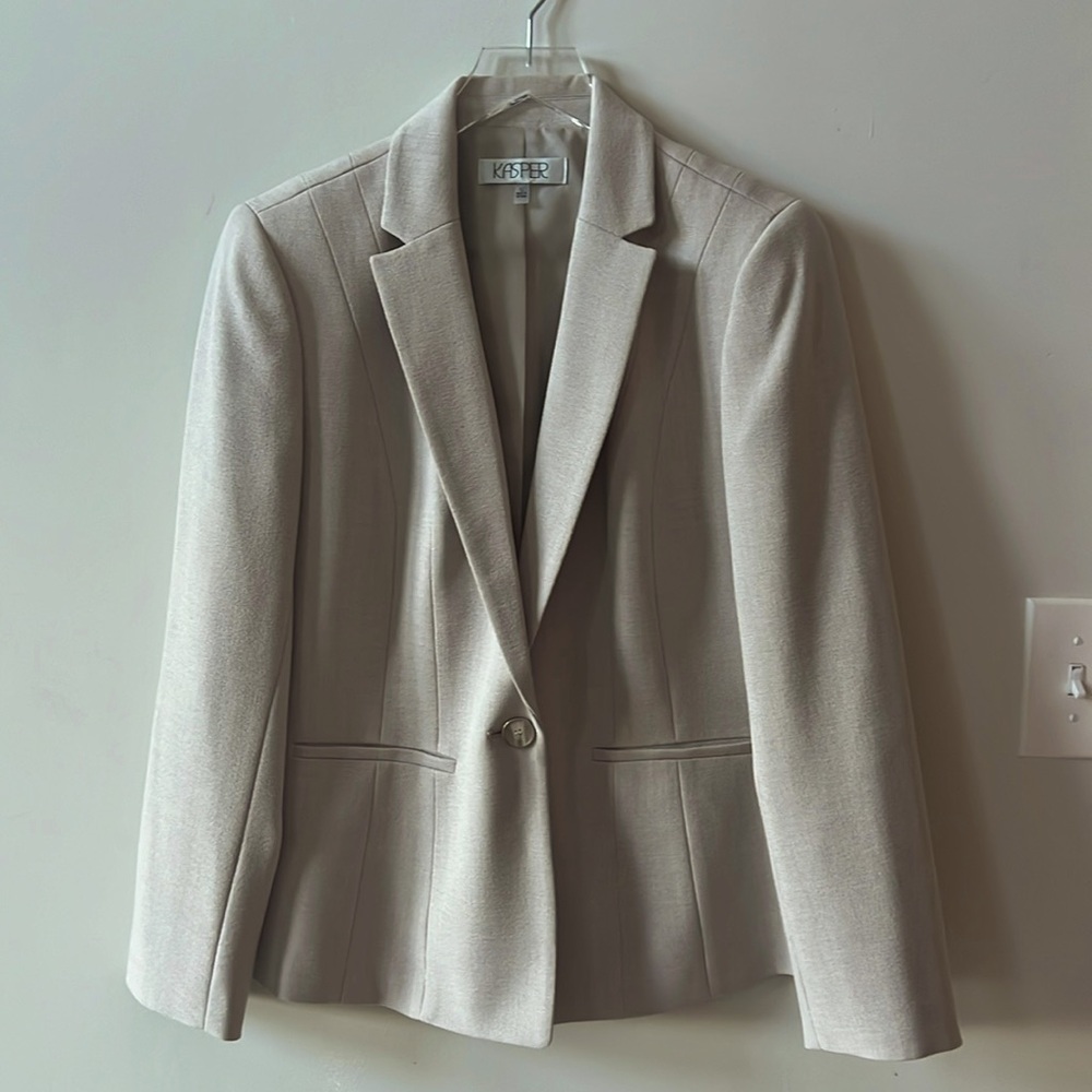 Taupe Kasper Suit